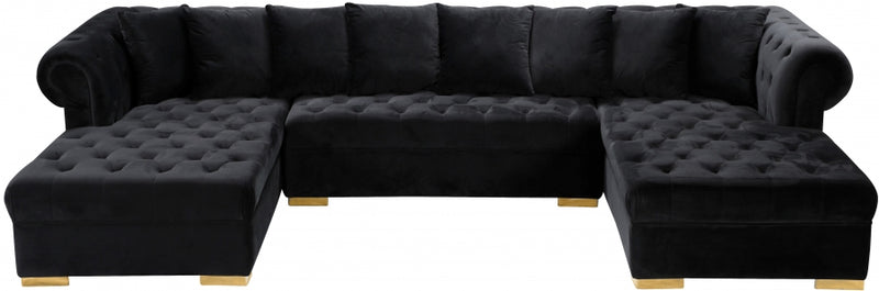 Presley 3 Piece Velvet Sectional