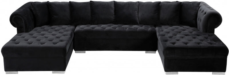 Presley 3 Piece Velvet Sectional