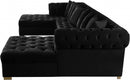 Presley 3 Piece Velvet Sectional