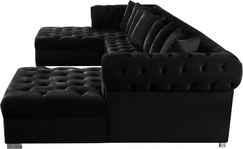 Presley 3 Piece Velvet Sectional