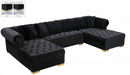 Presley 3 Piece Velvet Sectional