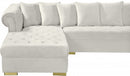 Presley 3 Piece Velvet Sectional