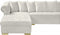 Presley 3 Piece Velvet Sectional