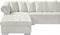 Presley 3 Piece Velvet Sectional