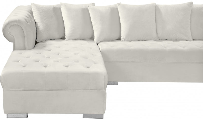 Presley 3 Piece Velvet Sectional