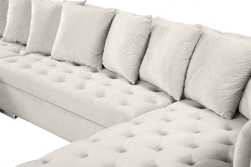 Presley 3 Piece Velvet Sectional
