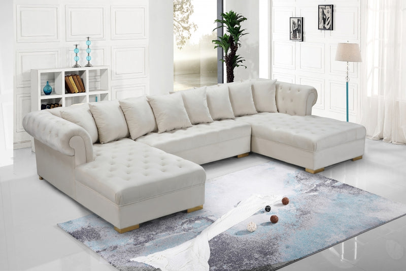 Presley 3 Piece Velvet Sectional