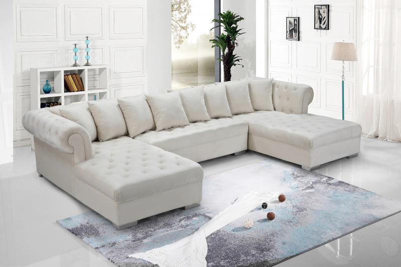 Presley 3 Piece Velvet Sectional