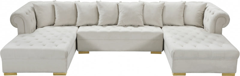 Presley 3 Piece Velvet Sectional