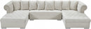 Presley 3 Piece Velvet Sectional