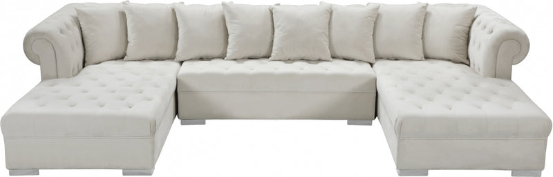 Presley 3 Piece Velvet Sectional