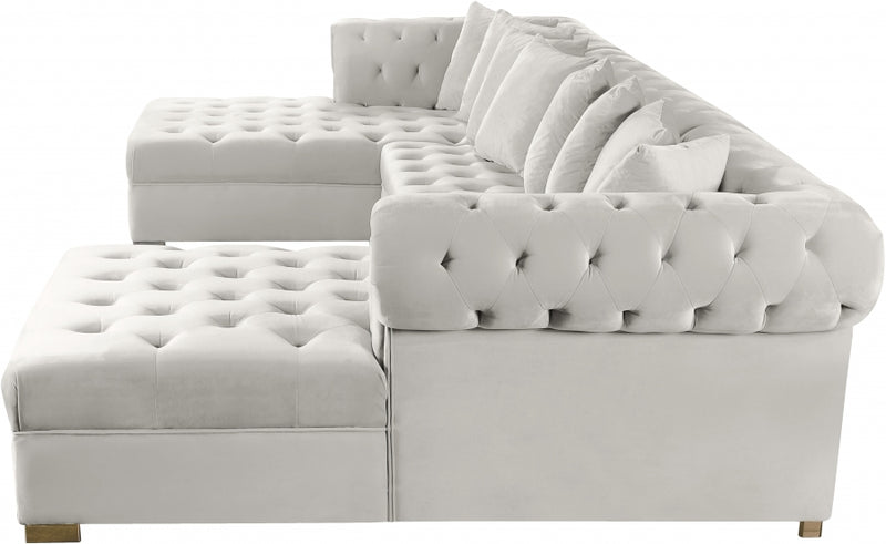 Presley 3 Piece Velvet Sectional