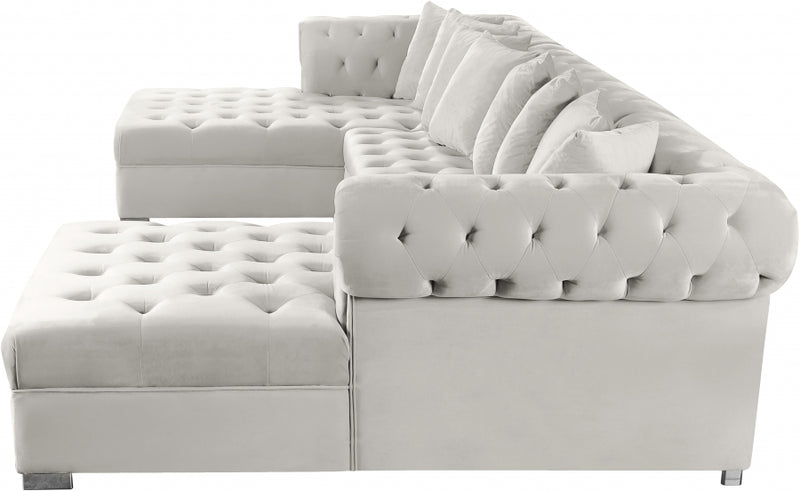 Presley 3 Piece Velvet Sectional