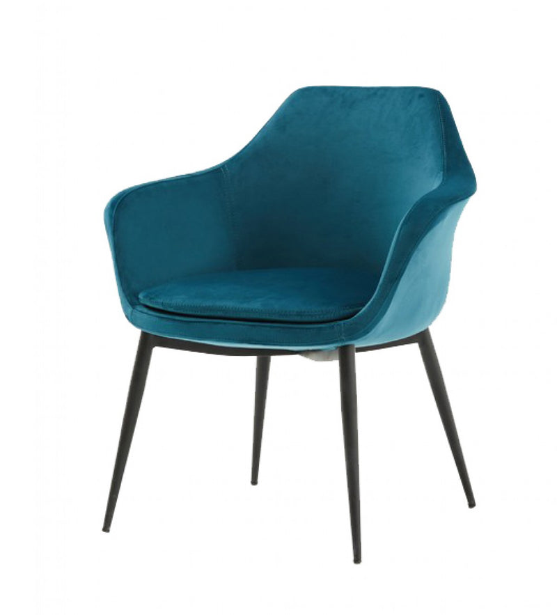 Modrest Wilson Modern Velvet & Black Dining Chair