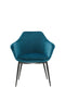 Modrest Wilson Modern Velvet & Black Dining Chair