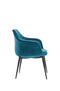 Modrest Wilson Modern Velvet & Black Dining Chair