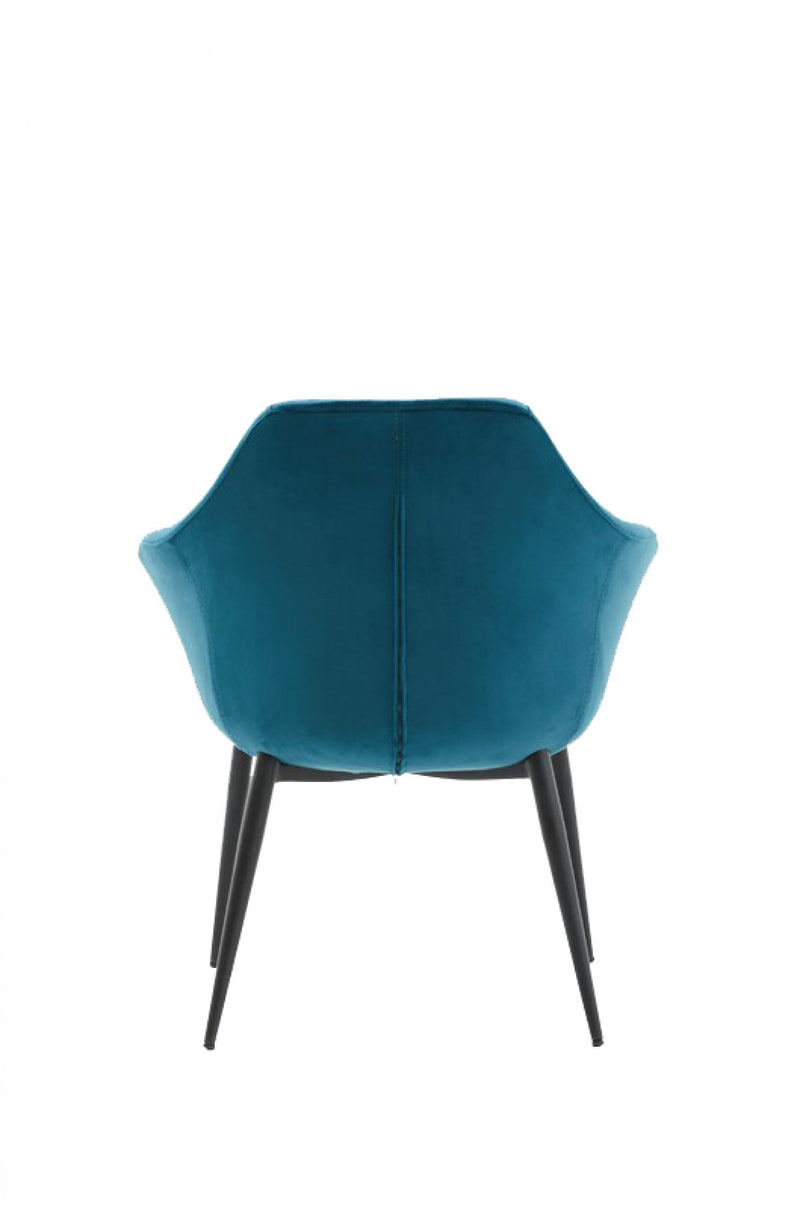 Modrest Wilson Modern Velvet & Black Dining Chair
