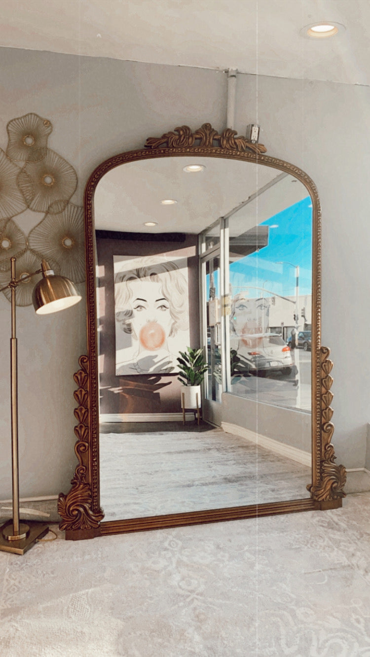 Gleaming Fleur Full Length Mirror – Hollywood Glam Furnitures