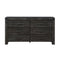 Meadow Six Drawer Solid Wood Dresser in Graphite