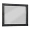 Meadow Solid Wood Beveled Glass Solid Wood Mirror in Graphite