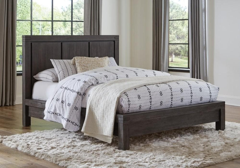 Meadow Solid Wood Platform Bed in Graphite