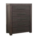 Heath Five Drawer Chest in Basalt Grey