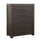 Heath Five Drawer Chest in Basalt Grey