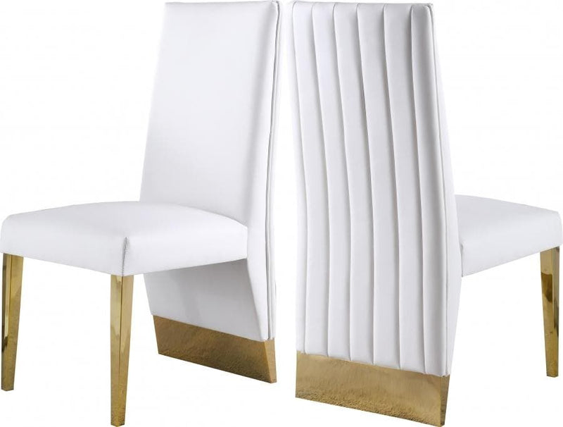 Porsha Faux Leather Dining Chair set of 2