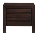 Element Charging Station Nightstand in Chocolate Brown