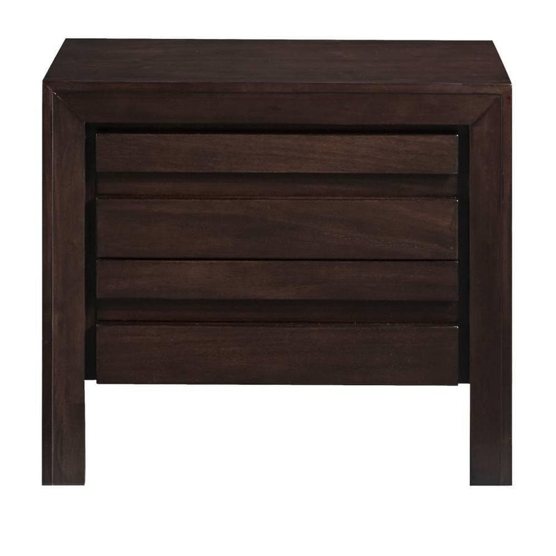 Element Charging Station Nightstand in Chocolate Brown