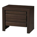 Element Charging Station Nightstand in Chocolate Brown