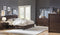 Element Wood Platform Bed in Chocolate Brown