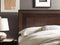 Element Wood Platform Bed in Chocolate Brown
