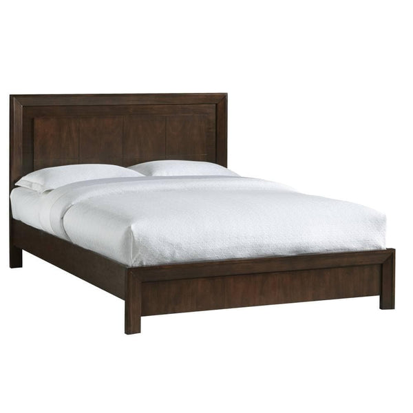 Element Wood Platform Bed in Chocolate Brown