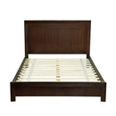 Element Wood Platform Bed in Chocolate Brown