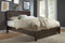 Element Wood Platform Bed in Chocolate Brown