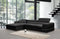 Divani Casa Pella Mini - Modern Leather Left Facing Sectional Sofa