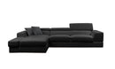 Divani Casa Pella Mini - Modern Leather Left Facing Sectional Sofa