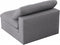Serene Linen Deluxe Cloud Modular Overstuffed Armless Chair