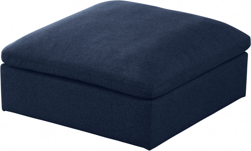 Serene Linen Deluxe Cloud Modular Overstuffed Ottoman