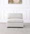 Serene Linen Deluxe Cloud Modular Overstuffed Armless Chair