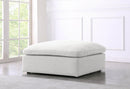 Serene Linen Deluxe Cloud Modular Overstuffed Ottoman