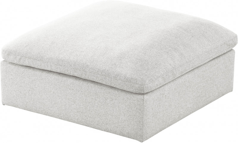 Serene Linen Deluxe Cloud Modular Overstuffed Ottoman