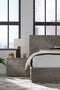 Alexandra Solid Wood Storage Bed in Rustic Latte