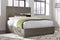 Alexandra Solid Wood Storage Bed in Rustic Latte