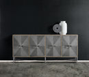 Hooker Furniture Living Room Melange Zola Four-Door Credenza