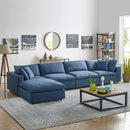Down Filled 5 pcs Sectional Sofa Set - hollywood-glam-furnitures