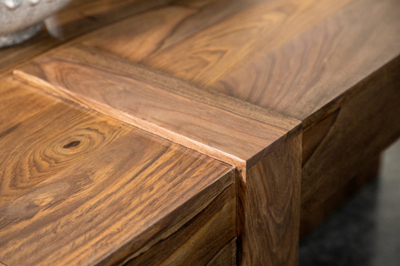 Skeet Wooden Square Coffee Table Natural Sheesham