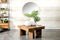 Skeet Wooden Square Coffee Table Natural Sheesham