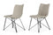 Naomi - Modern Grey Leatherette Dining Chair (Set of 2)